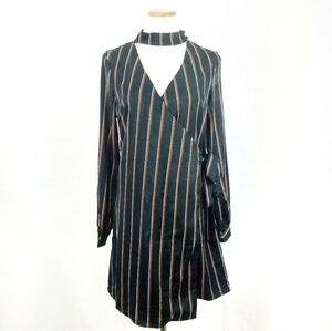 Anthropologie J.O.A Los Angeles Wrap Dress with Choker Neckline, NWT, Size M